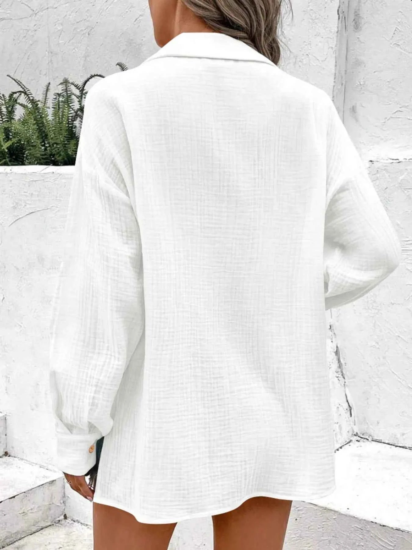 Texture Button Down Side Slit Long Sleeve Shirt 3293949bf8b54d38bb44cd8ca986b4a2-Max-Origin_3c25a439-e9e5-4432-9e25-708d41beef4c