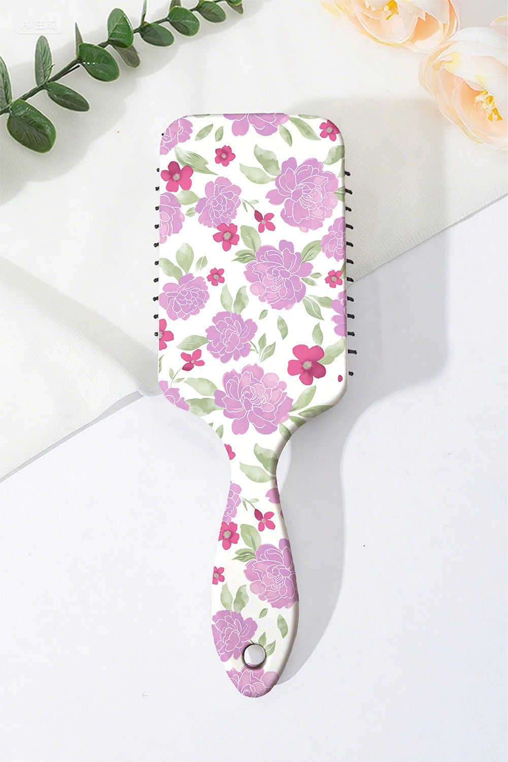 White Floral Print Air Cushion Comb 3294ff02a95008fc