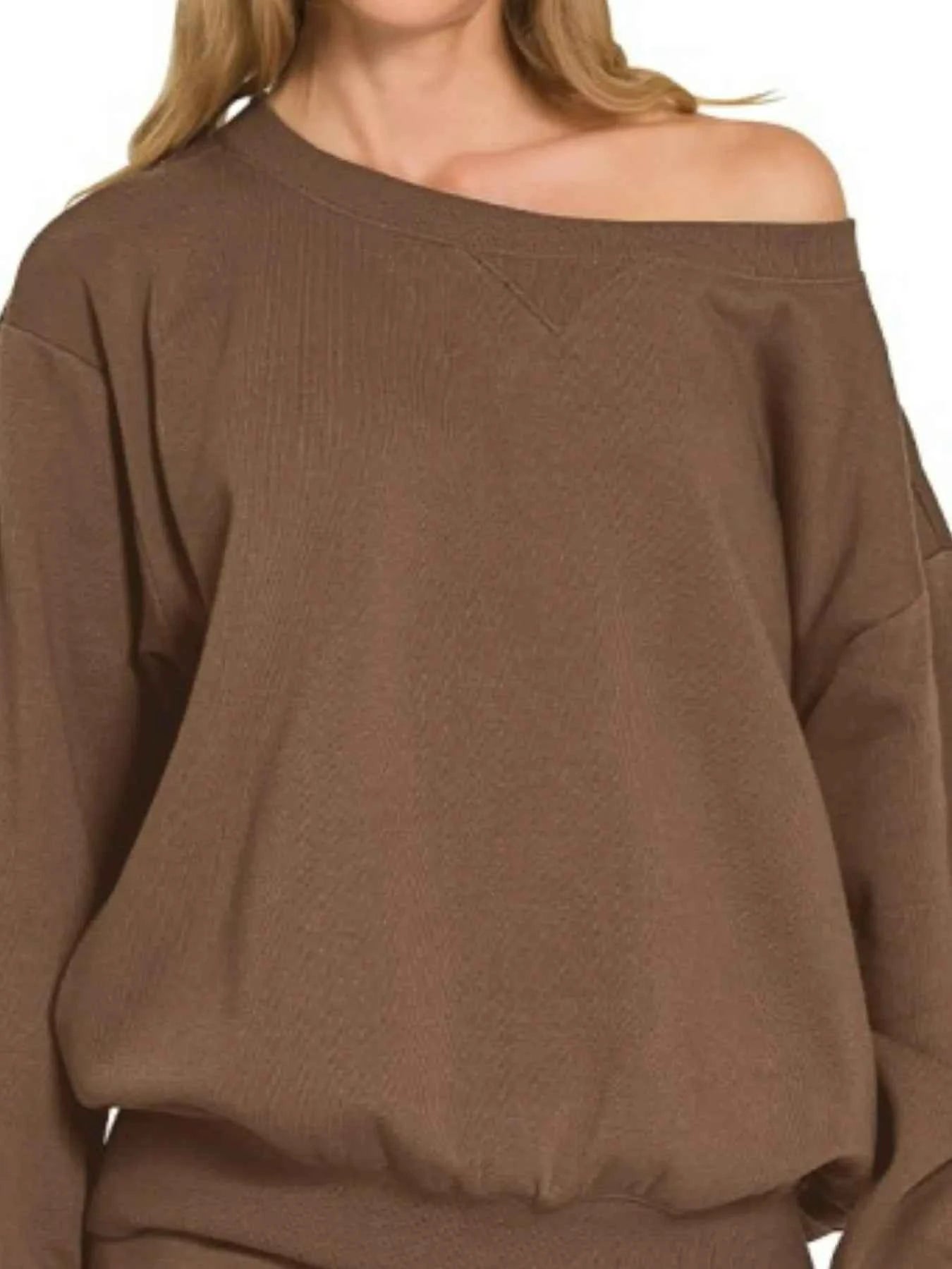 Zenana Fleece Boat Neck Sweatshirt and Shorts Set 32bce98d-63e3-43aa-9ae1-f1b46bf6d810-Max-Origin