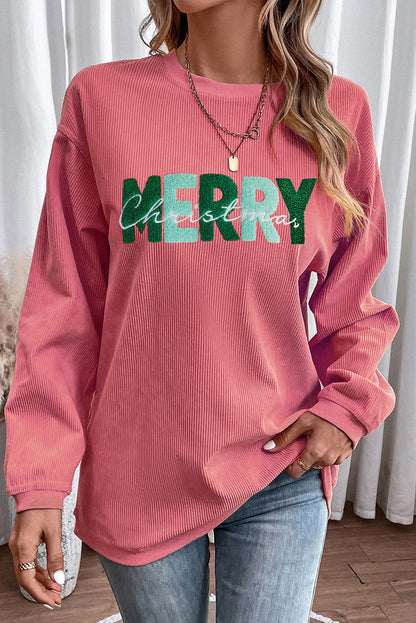 MERRY CHRISTMAS Round Neck Sweatshirt