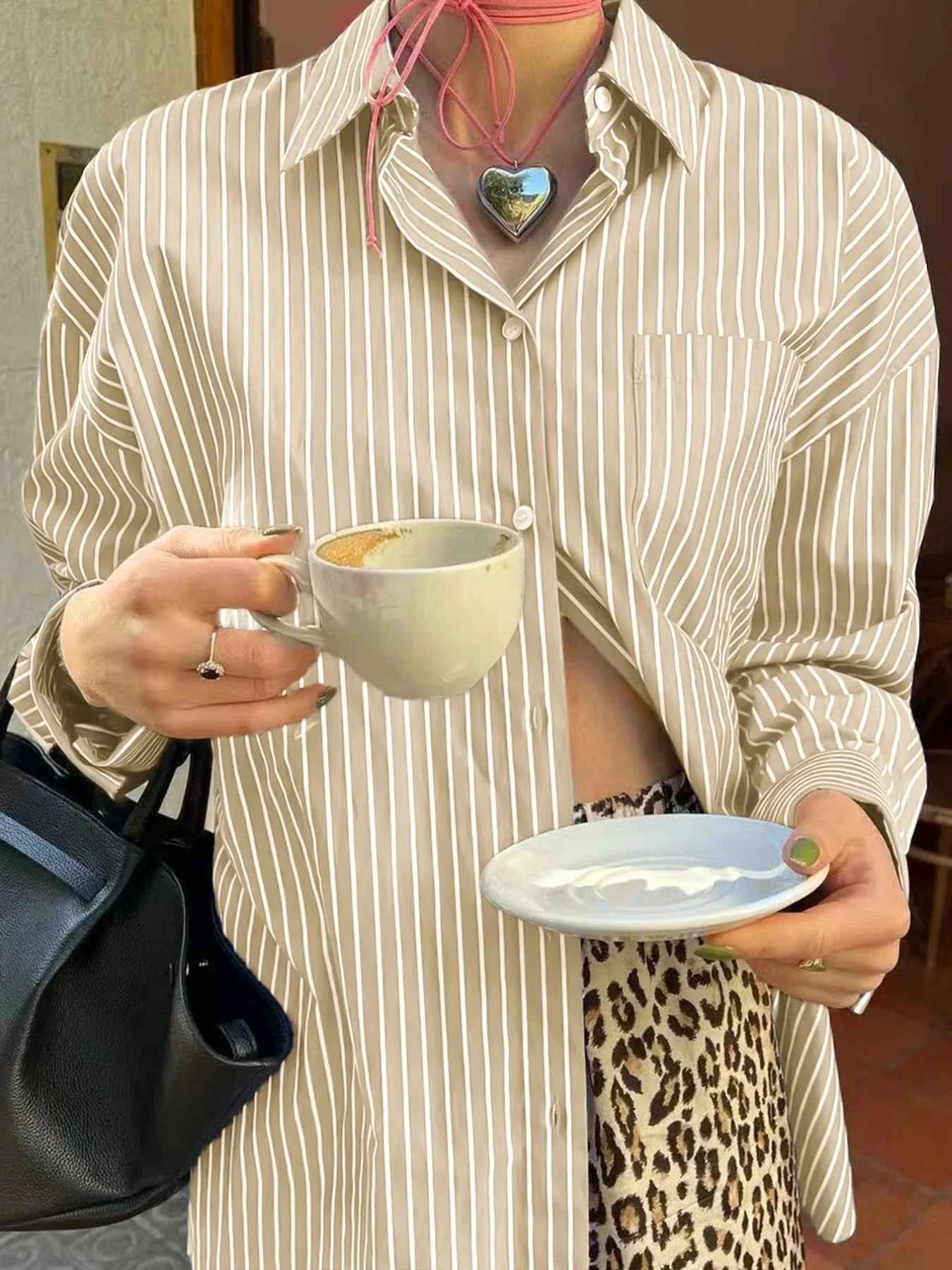 Oversized Striped Button-Down Shirt Pastel Yellow 32eb6b69-a577-4532-a074-ad0419d618df-Max-Origin
