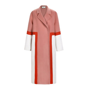 Women's Double-Sided Wool Coat | Pink Pink S 331E5FF6DD77712BBE1D2C6A24E24EEF