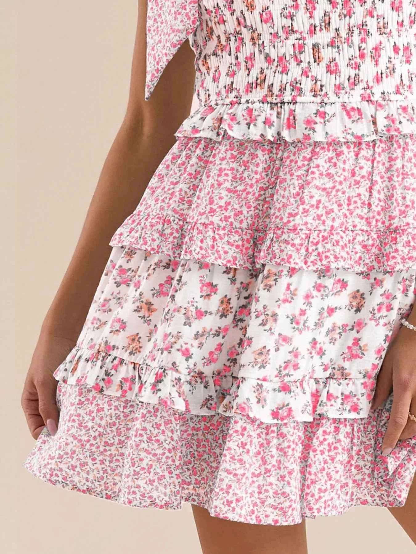 Floral Smocked Tie-Shoulder Summer Dress 3333539e-5379-498e-b736-5e863f7989a0-Max-Origin