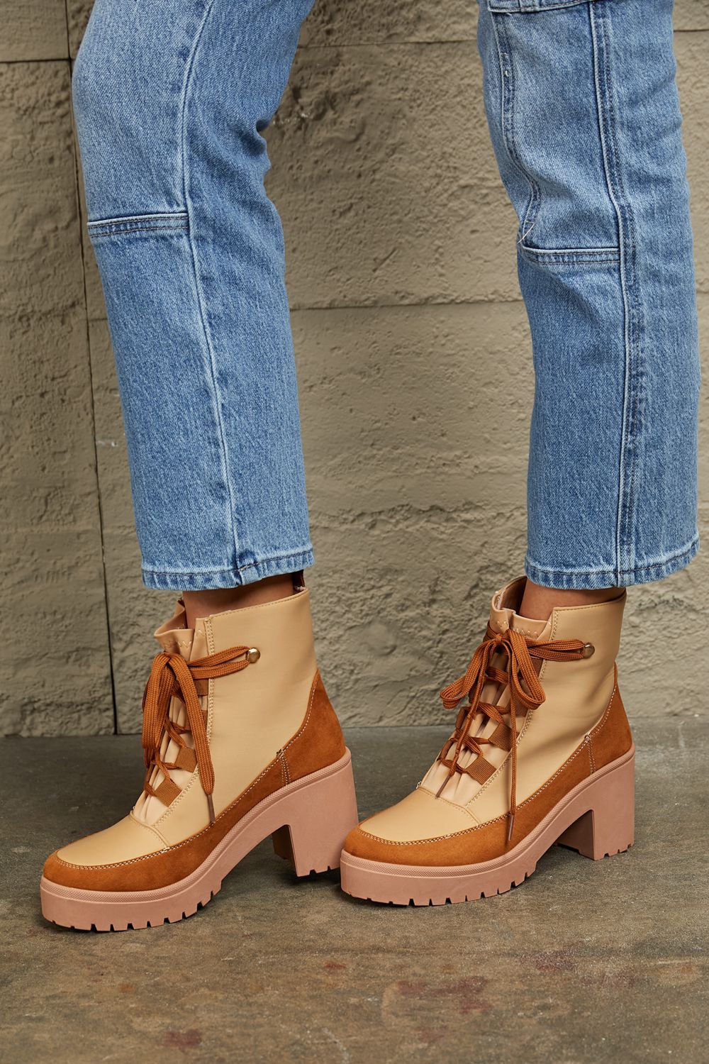 East Lion Corp Lace Up Lug Booties 333f2229f5b04309af1d845c580882dc-Max