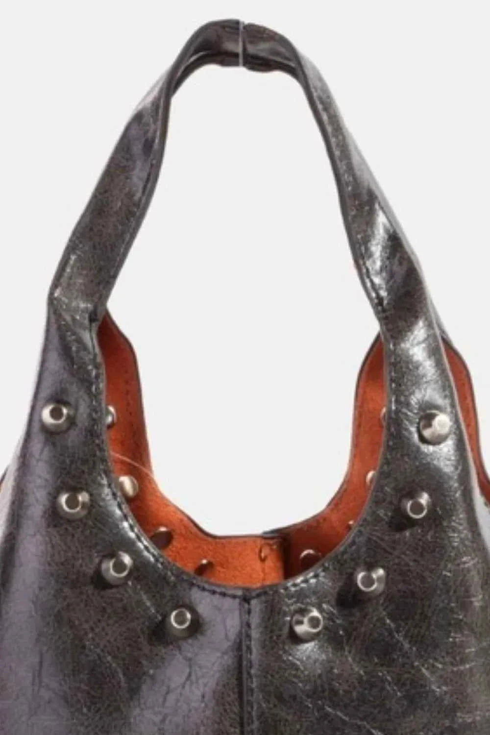 Fame Weathered Faux Leather And Studs Bucket Bag 334d4f33-938b-4ddf-bad6-d8b28fd7b186-Max-Origin