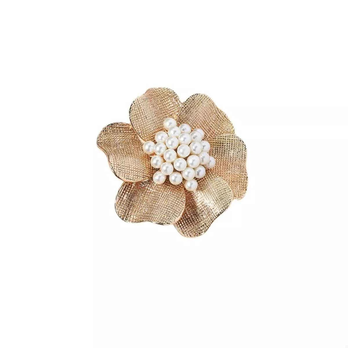 18K Gold-Plated Pearl Flower Ring 3350e8cb-619d-4f99-9b40-d35fc5c0066f-Max-Origin