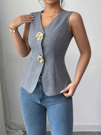 Flower Button Vest Coat 3363fe94dc9f40f7ab698ba32f3bbc19-Max-Origin