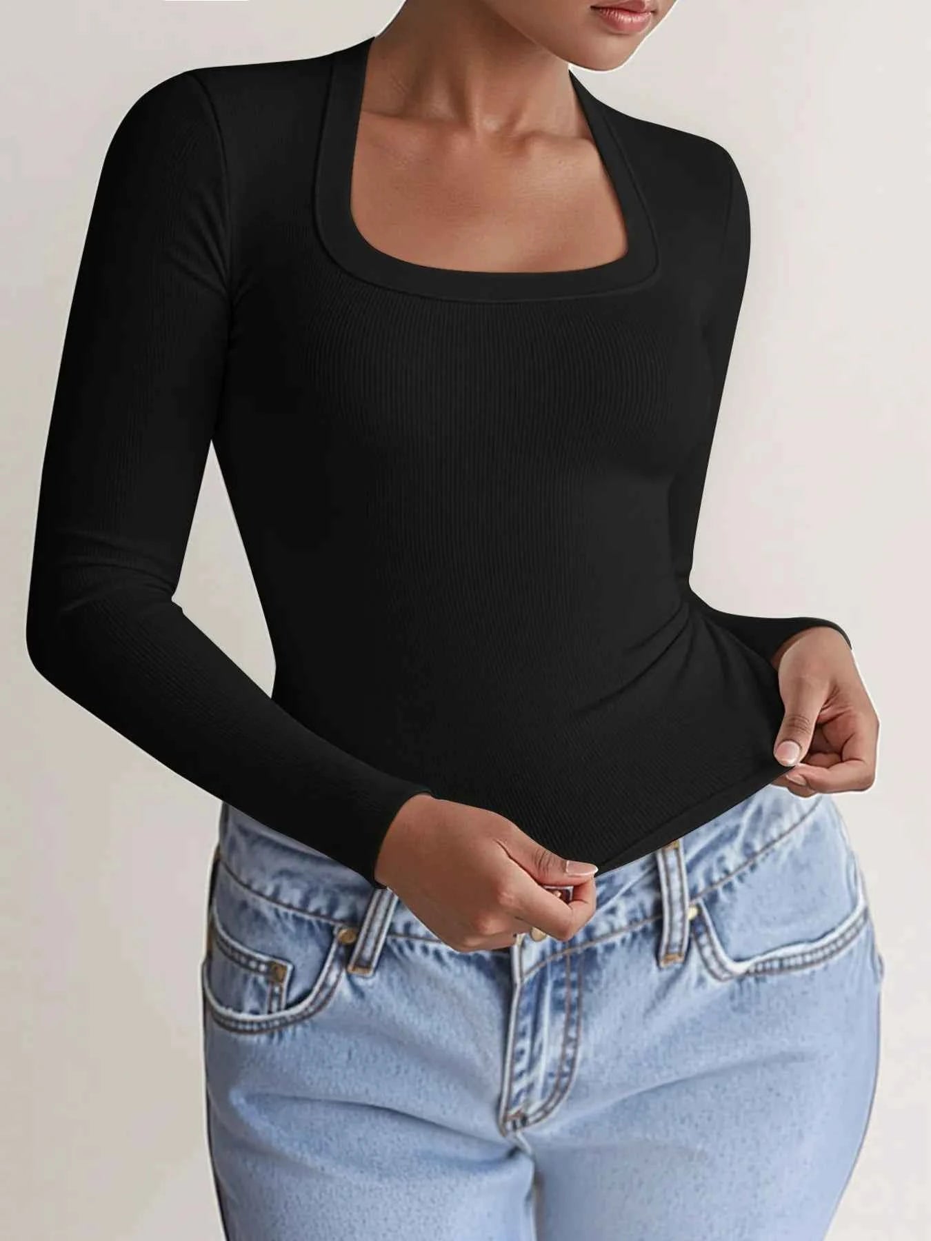 Square Neck Long Sleeve T-Shirt 337781fde9ba4914ba47824017f800fa-Max-Origin