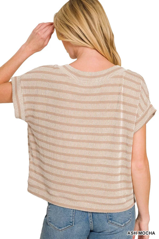 Raised Rib Striped Top 33908600-8428-409f-b972-2e9185e2e90b-Max-Origin