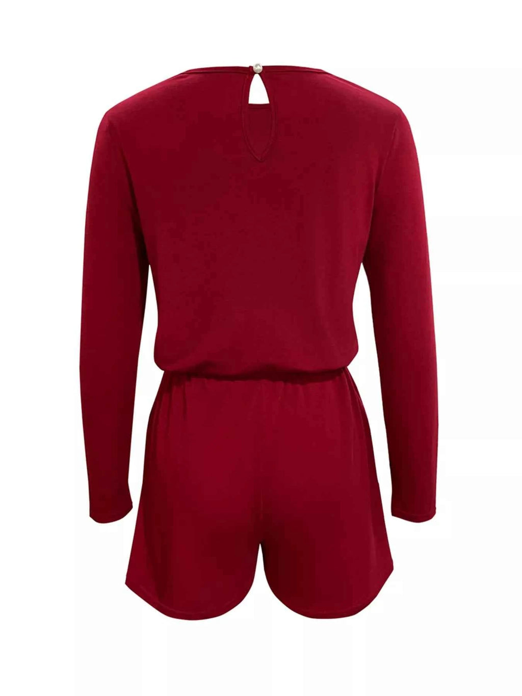 Long Sleeve Drawstring Romper 3397ec16-7151-4510-b908-6c676845bc0e-Max-Origin