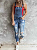 Wide Strap Distressed Denim Overalls Light Blue 33a9a7b3-fb90-44f4-9a53-9436844deded-Max-Origin