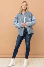 And The Why Full Size Paisley Print Quilted Sleeves Denim Jacket 33b08b43-7952-434c-b20f-55410dcb8909-Max