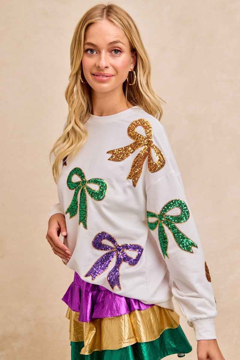 BiBi Mardi Gras Sequin Bow Top 33b12f2b301c405d8f24ef23d5a0b6b0-Max