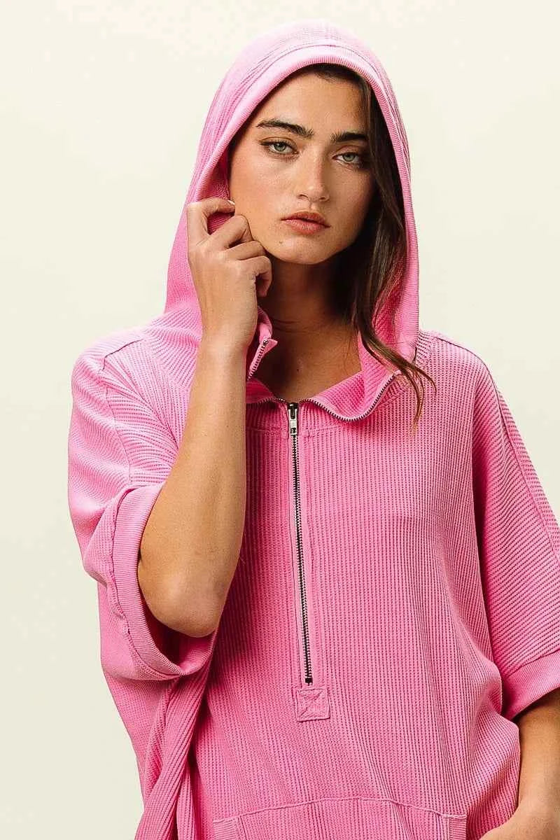 BiBi Vintage Washed Waffle Thermal Hoodie 33bd5f6080a14e9fa02f8344d1682e48-Max-Origin