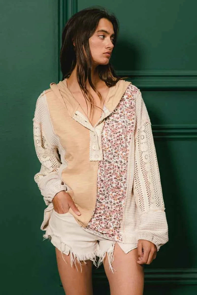 BiBi Slub Jersey with Lace Combo Buttoned Hoodie Top 33c7fc1632d34563a0de048cbe9c7ba6-Max-Origin