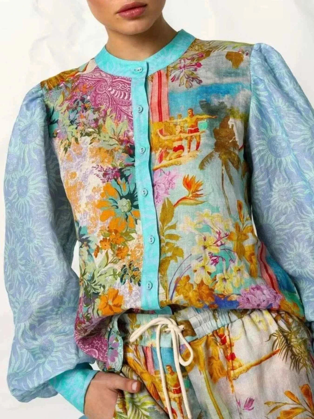 Printed Button Up Shirt and Shorts Set 33dc191b-3ce8-4c46-aef2-ff663a5ce5be-Max-Origin