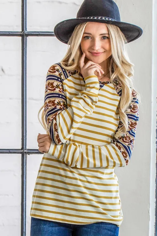 And The Why Stripe Ethnic Print Raglan Top 33f061cfac4845279319ee2b730a47b7-Max-Origin