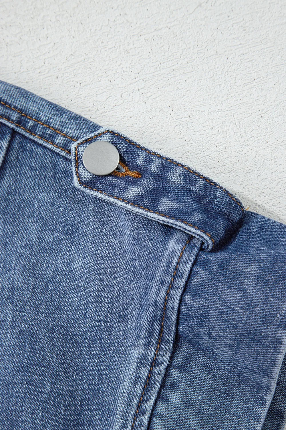 Button Up Cap Sleeve Denim Jacket 33f83cf0-ae6b-4574-ae2b-6aaed348472b-Max-Origin