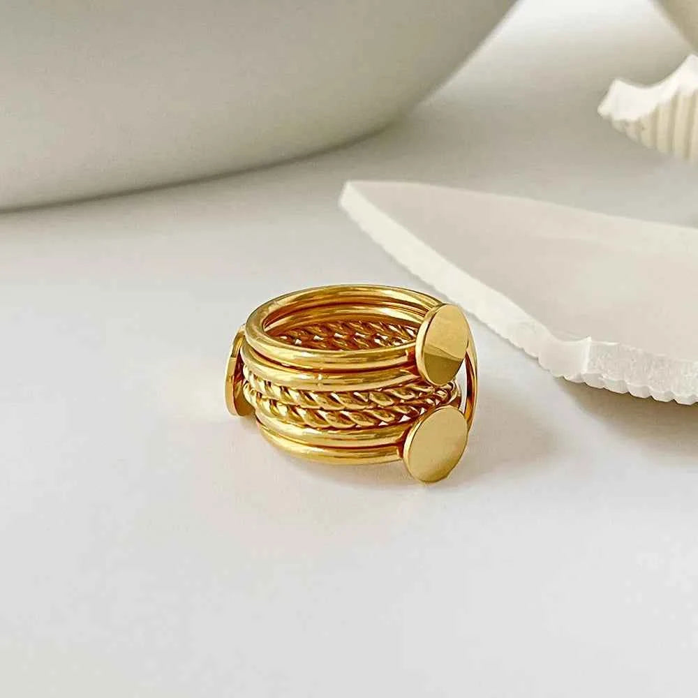 18K Gold-Plated Stainless Steel Wide Band Ring 3400ff94-ce2d-447d-991c-87091299c785-Max-Origin