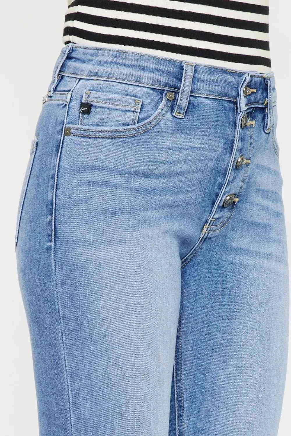 Kancan Distressed Cat's Whiskers Button Fly Jeans 3411d661-dee9-4355-af62-d8d19c1f4134-Max