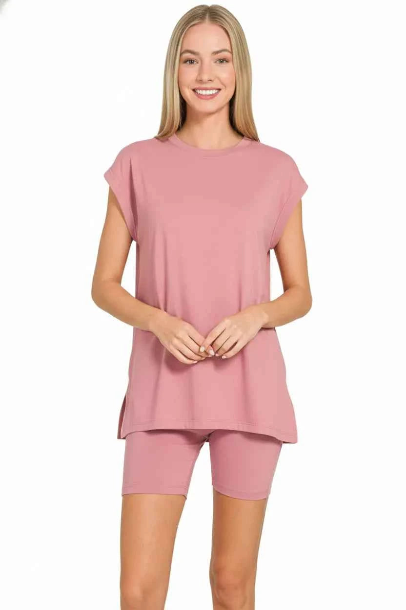 Zenana Brushed Dty Microfiber Top & Biker Shorts 343af383-003a-4def-9e3e-b03d6bb2dd8f-Max-Origin