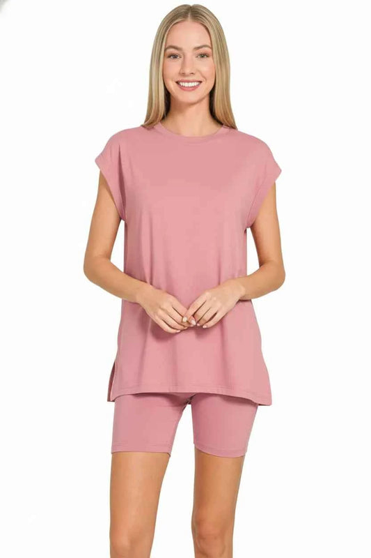 Zenana Brushed Dty Microfiber Top & Biker Shorts 343af383-003a-4def-9e3e-b03d6bb2dd8f-Max-Origin