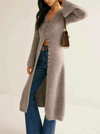 Longline Button-Down Bell Sleeve Cardigan 345cc0224e034da8bb2d0c73cd8ec2c4-Max-Origin