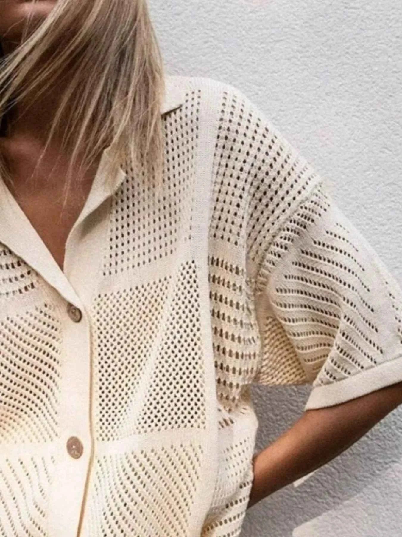 Crochet Button Up Top and Shorts Set 3488df86-01a9-471c-b8c0-aa7279891b07-Max-Origin