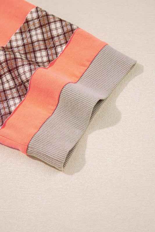 Adele Patchwork Bracelet Sleeve Top 3489b098-3603-4d0f-8d27-3a55ea5cb0cb