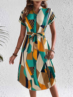 Tie Waist Short Sleeve Dress 348aed12-ffe7-4771-8b7e-b5b655e94da2-Max-Origin