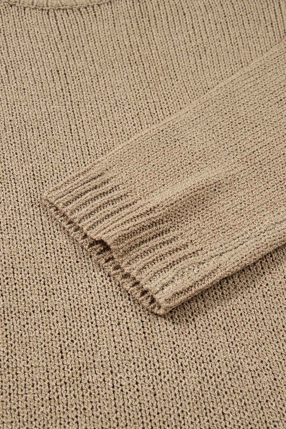 Pale Khaki Oversize Drop Shoulder Slouchy Sweater Dress 349b19ac342ddca6