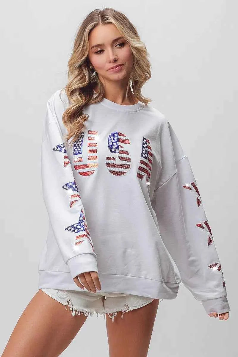 BiBi American Flag USA and Star Sequin Sweatshirt 34aa7249c4c0470bb551859ce133928b-Max-Origin
