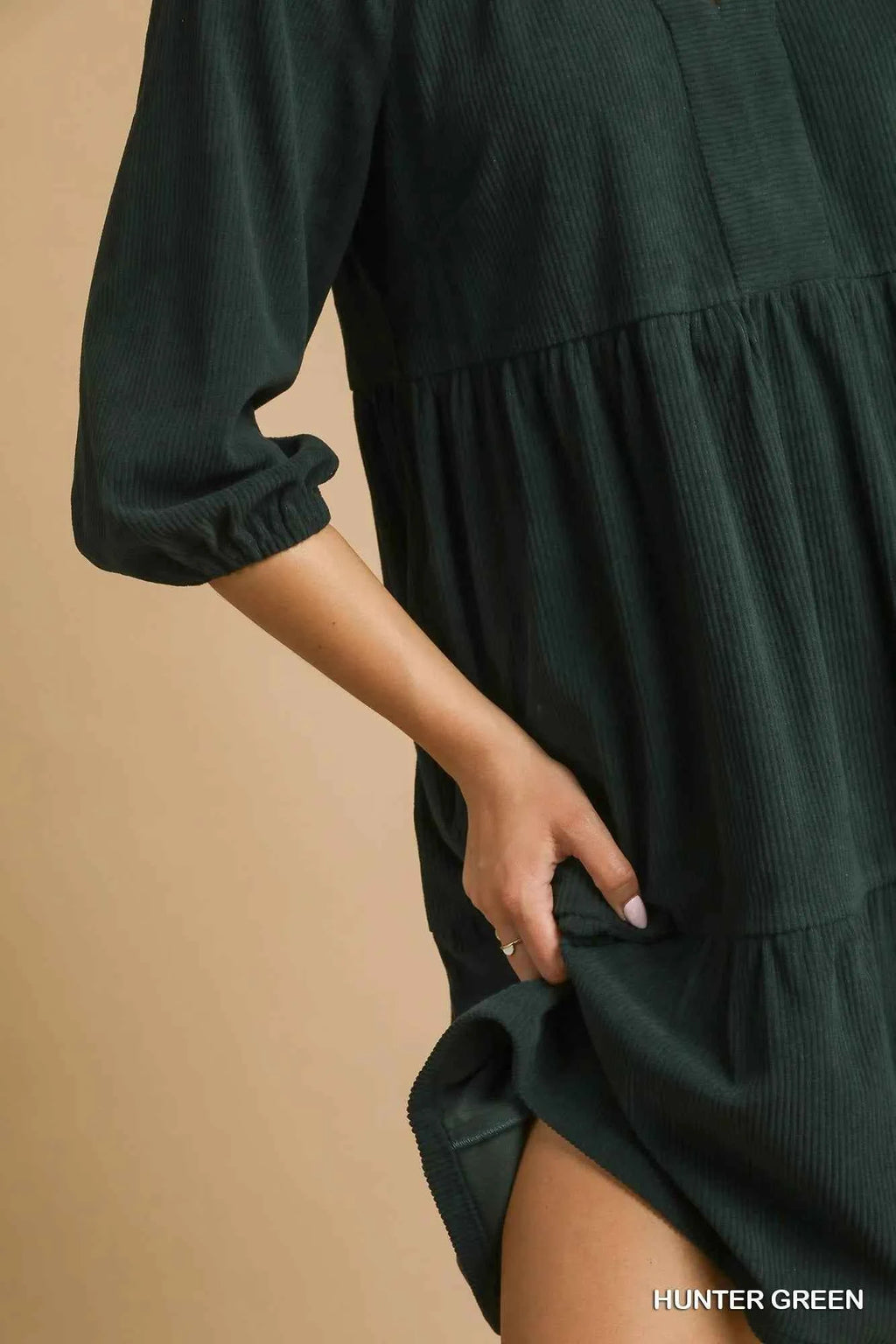 Umgee Tiered Johnny Collar Balloon Sleeve Dress 34c8e774-3767-480f-a36a-9d9d1a4bcc2c-Max-Origin