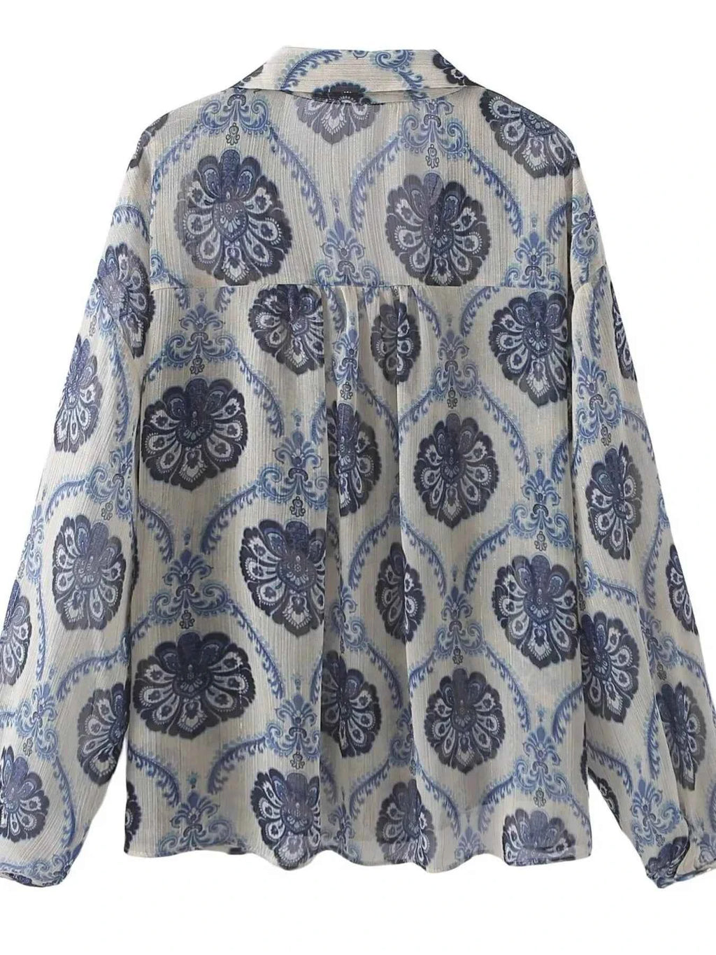 Printed Button Up Long Sleeve Dress 34c9cc37e38b4ab78a83c3ec183c67b3-Max-Origin