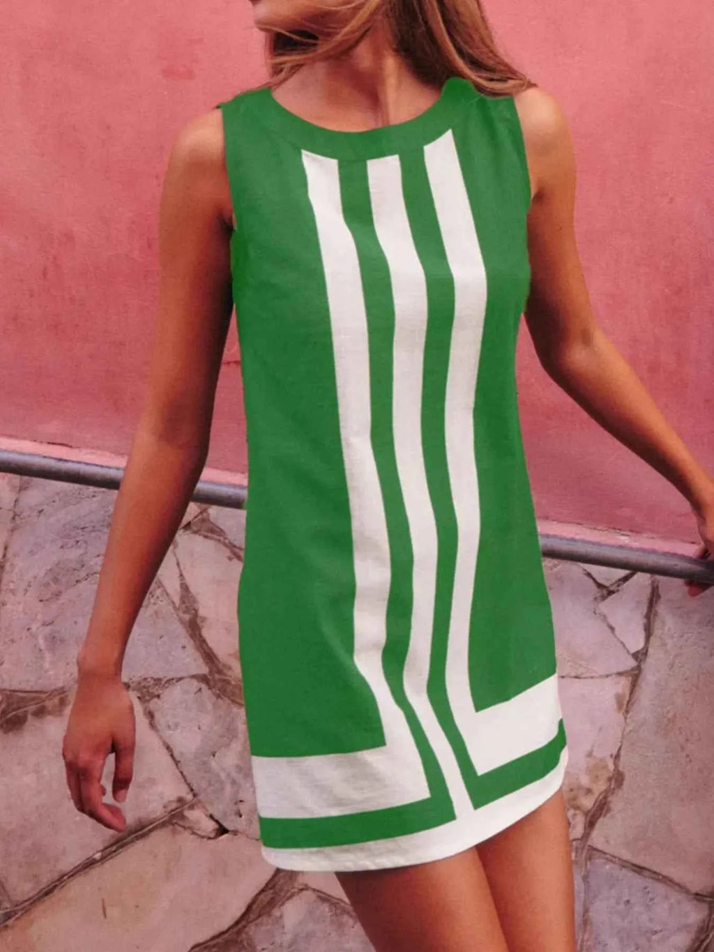 Striped Round Neck Sleeveless Dress 34f6696c-4e2e-4ded-a36f-c13f2314fcec-Max-Origin