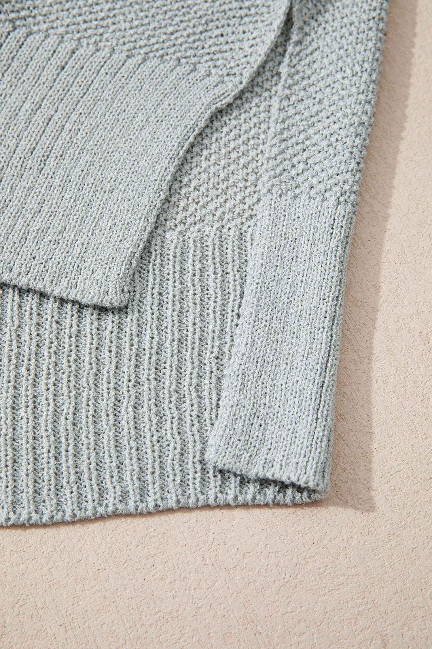 Chestnut Color Block Knit V Neck Loose Sweater 351b970e2670d927