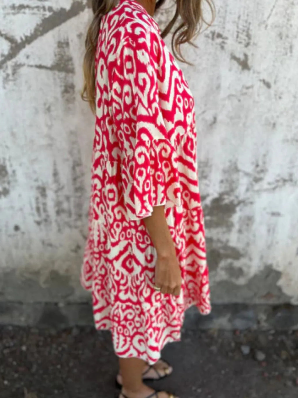 Full Size Printed Notched Half Sleeve Dress Plus Size 35351499-6095-4638-90d3-2a435c8b2ea6-Max-Origin