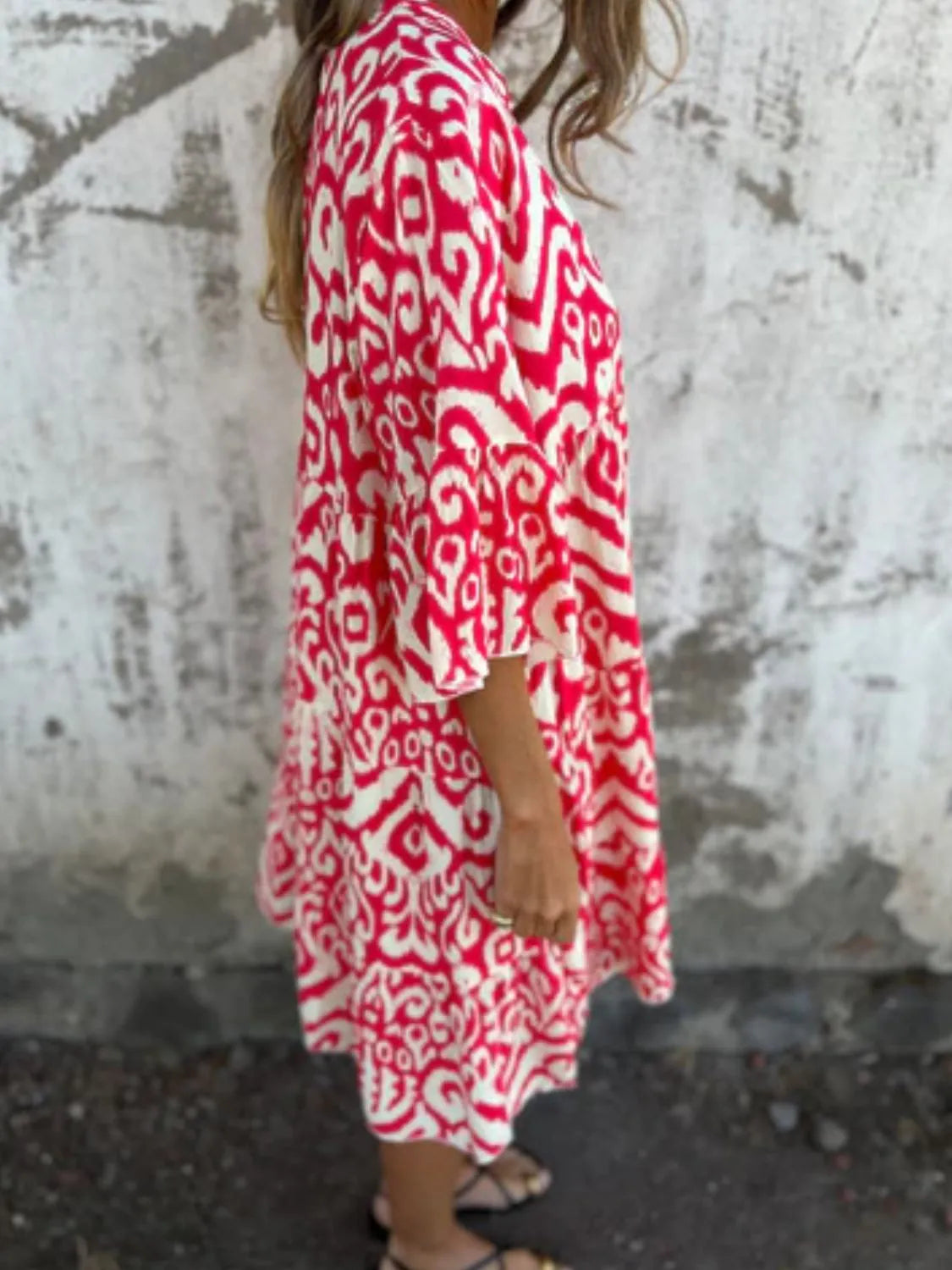 Full Size Printed Notched Half Sleeve Dress Plus Size 35351499-6095-4638-90d3-2a435c8b2ea6-Max-Origin