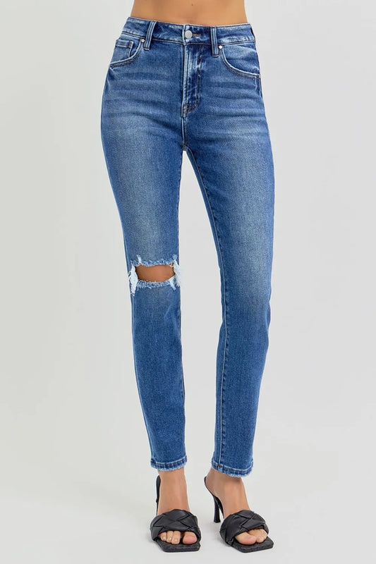 Full Size High Rise Ankle Skinny Knee Distressed Jeans 355a0257-afd8-4a01-98fc-7bc2aa724771-Max