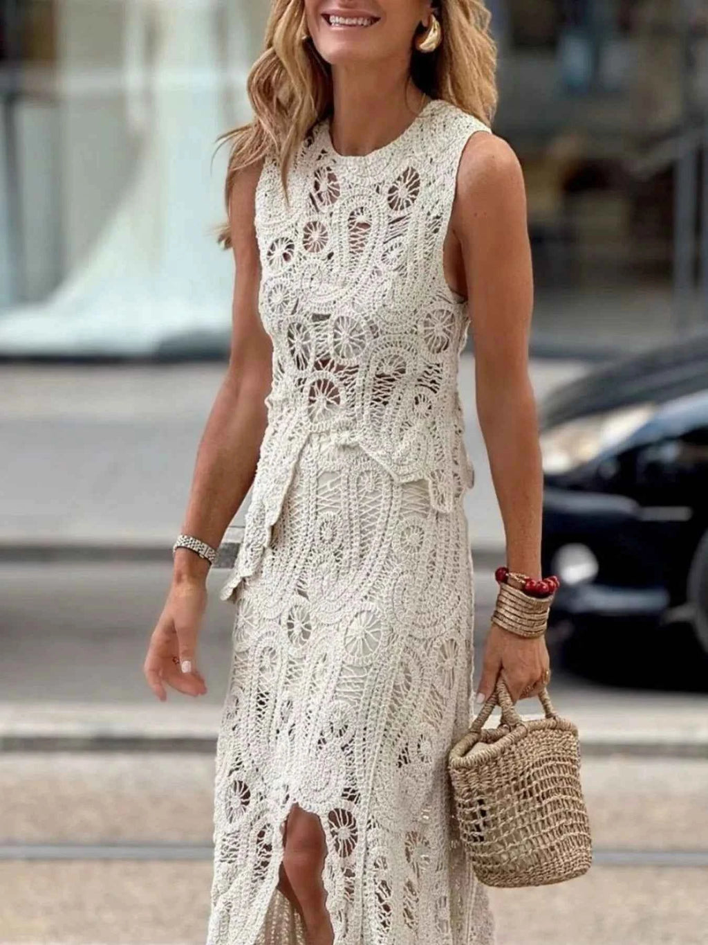 Crochet Sleeveless Tank and Skirt Set 35635367-c348-457f-aecf-a100cff63c71-Max-Origin