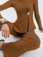 Ribbed Knit Round Neck Top and Pants Sweater Set 358429a4-4b9d-42ee-802f-02fef057a58a-Max-Origin