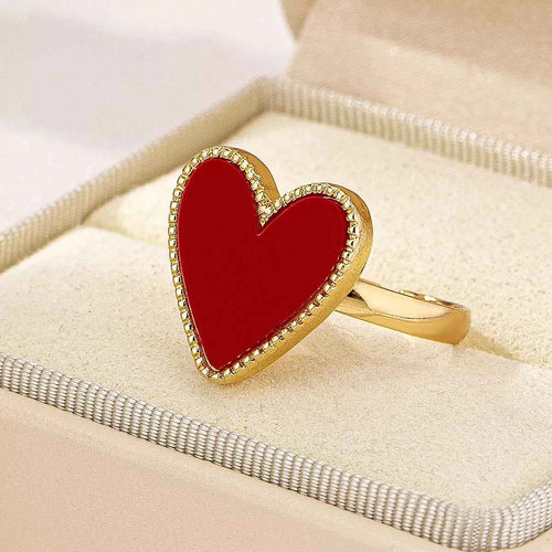 18K Gold-Plated Heart-Shaped Ring 35842e8e-1771-406d-9bc3-7ccc9252d105-Max-Origin