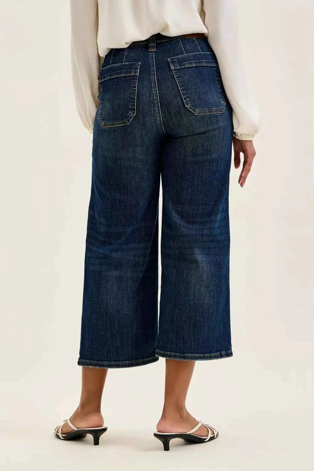 Judy Blue High Waist Wide Crop Utility Jeans with Patch Pocket 358a9564684c4f73944f00618b8a26e0-Max-Origin