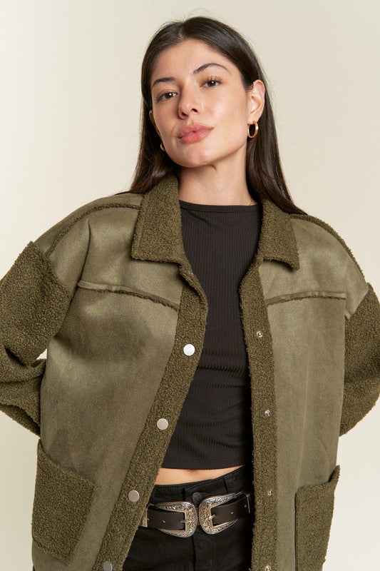 FAUX FUR AND SUEDE JACKET JJO5028P 35d53cab-5293-4b6f-bc37-f6d3c07f5475