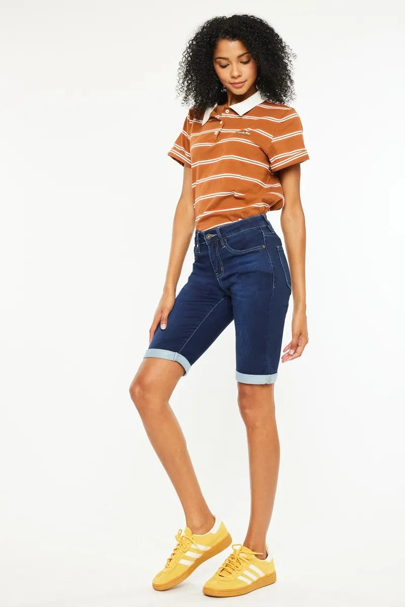 Kancan Mid Rise Bermuda Denim Shorts 35e418075c2145ec9a32e647b71cbc0d-Max-Origin