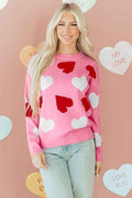 Aliyah Pattern Valentines Day Sweater Pink 35ea2468-e23b-4202-82dc-28d3e4b81f2c