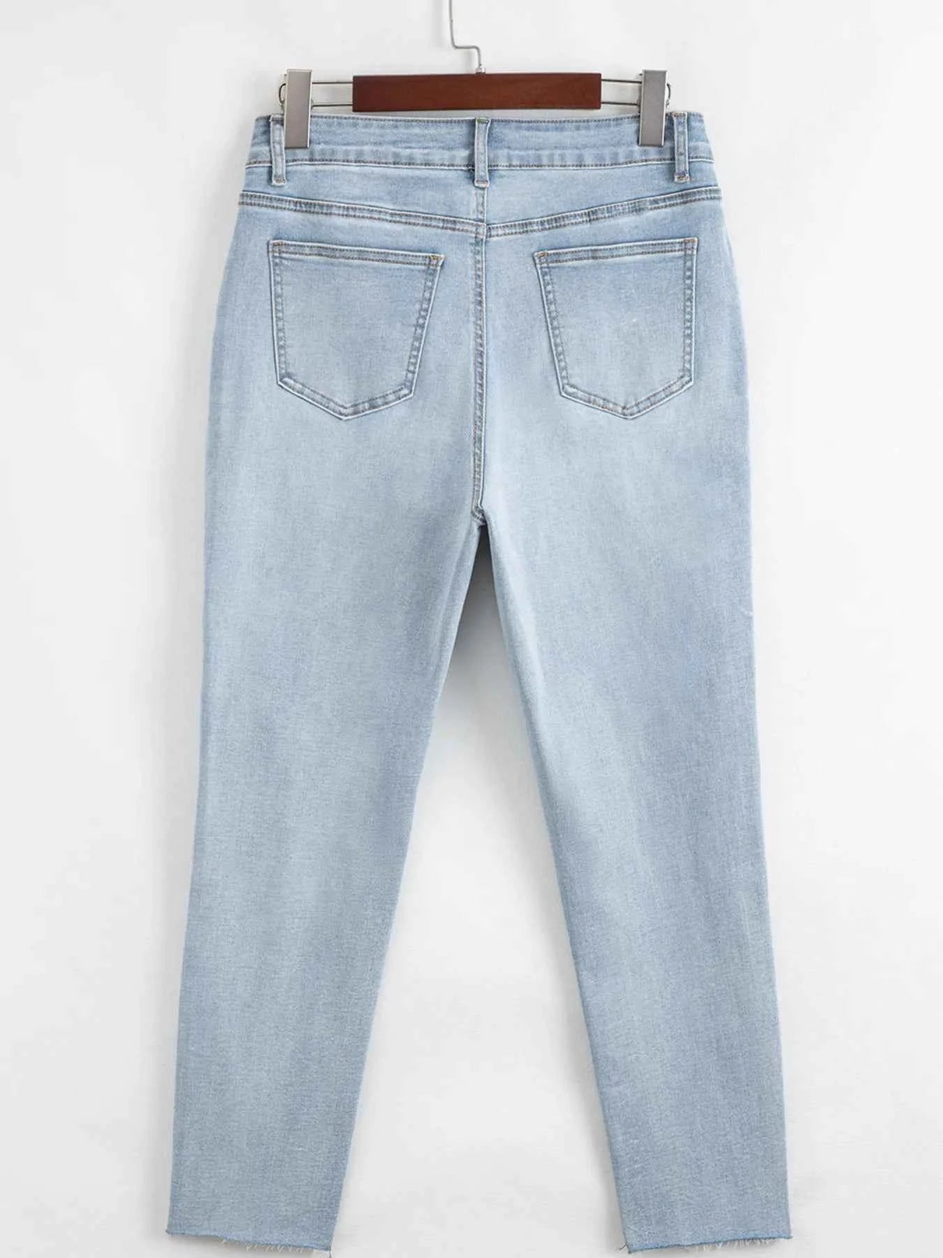 Mid Rise Ankle-Length Distressed Skinny Jeans 360d67c2c60e4243a71b7e9874412bfa-Max-Origin