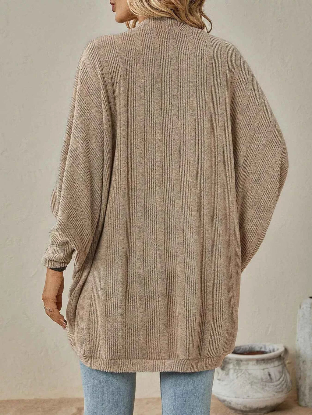 Cozy Oversized Open Front Knit Cardigan 3617403f13cd4ce1a580822f706b061e-Max-Origin