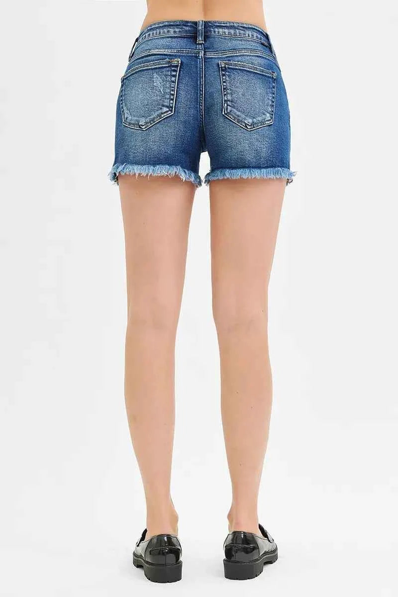 RISEN Full Size Low Rise Frayed Denim Shorts Plus Size 3622289145ef4f8b876364bc9a00ff63-Max-Origin