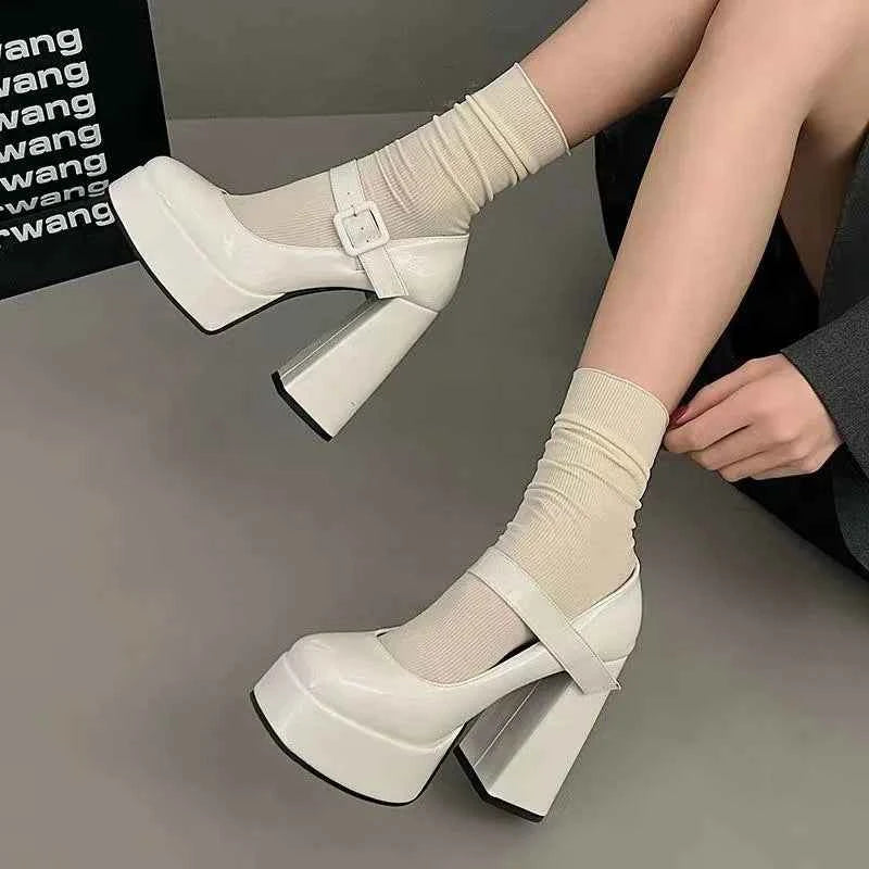 Round Toe Block Heels Pumps 36302a1a-246a-4113-9fb0-83bd96c3691a-Max-Origin